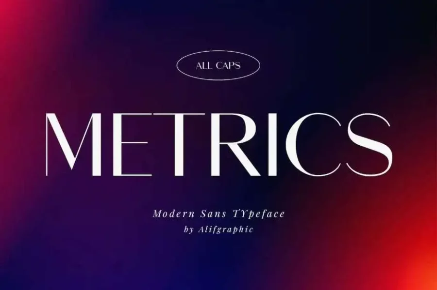 Metrics Font