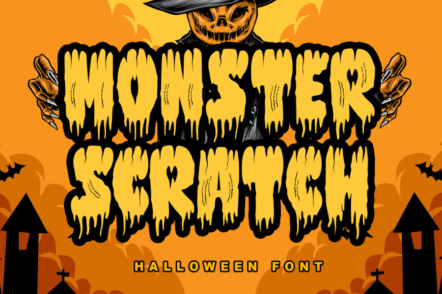 Free Download Monster Scratch Font