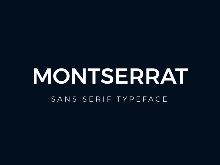 Montserrat Font Family