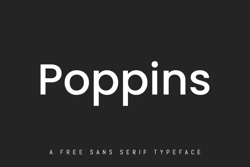 Free Download Poppins Font Family
