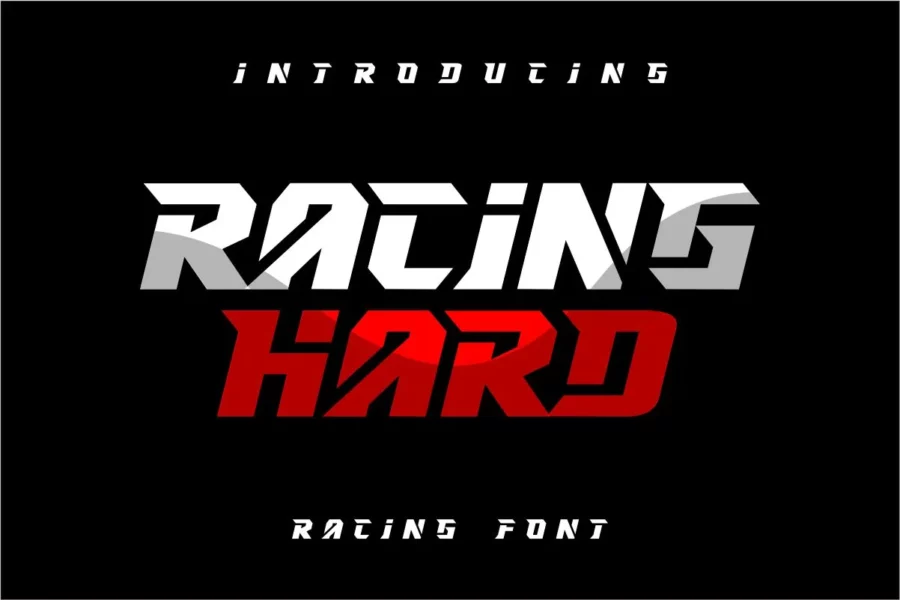 Free Download Racing Hard Font