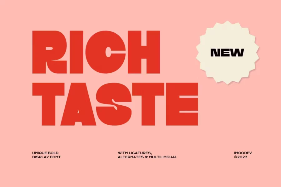 Rich Taste Font