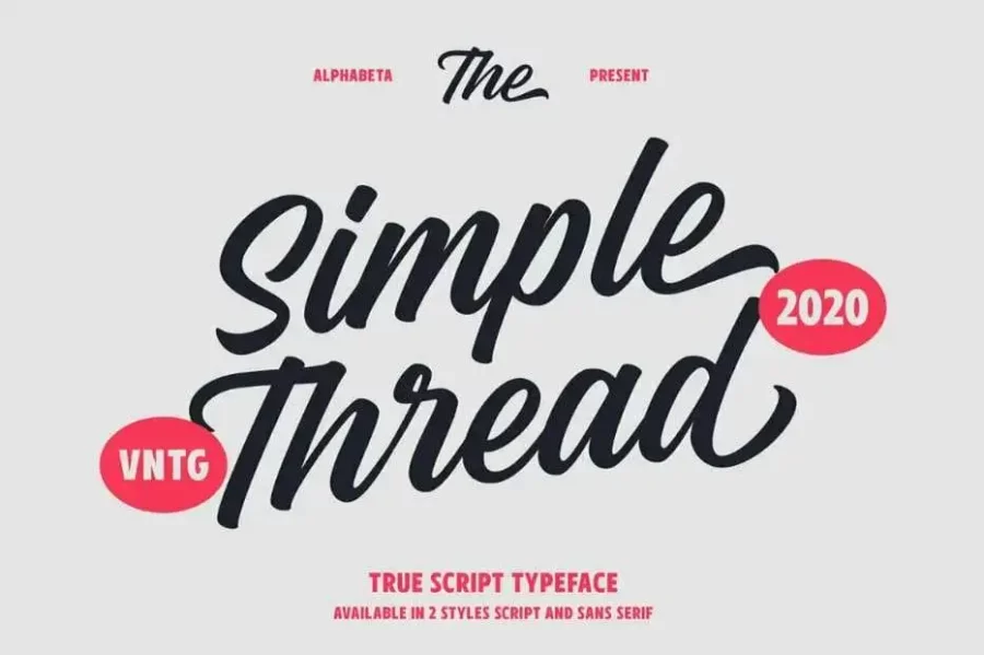 Simple Thread Font