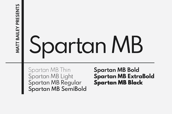 Spartan MB Font Family