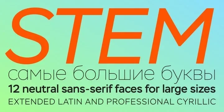 Stem Font