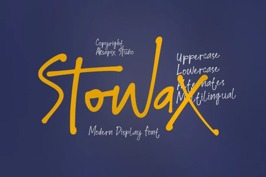 Stowax Font