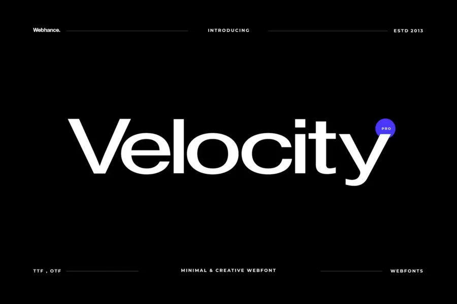 Velocity Font