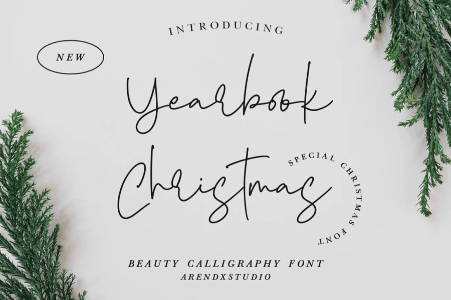 Free Download Yearbook Christmas Font