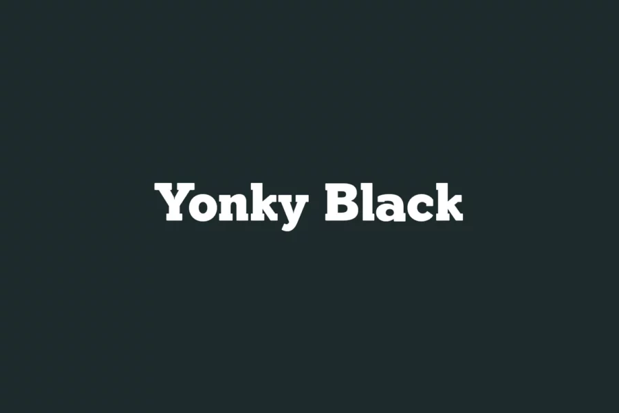 Free Download Yonky Black Font