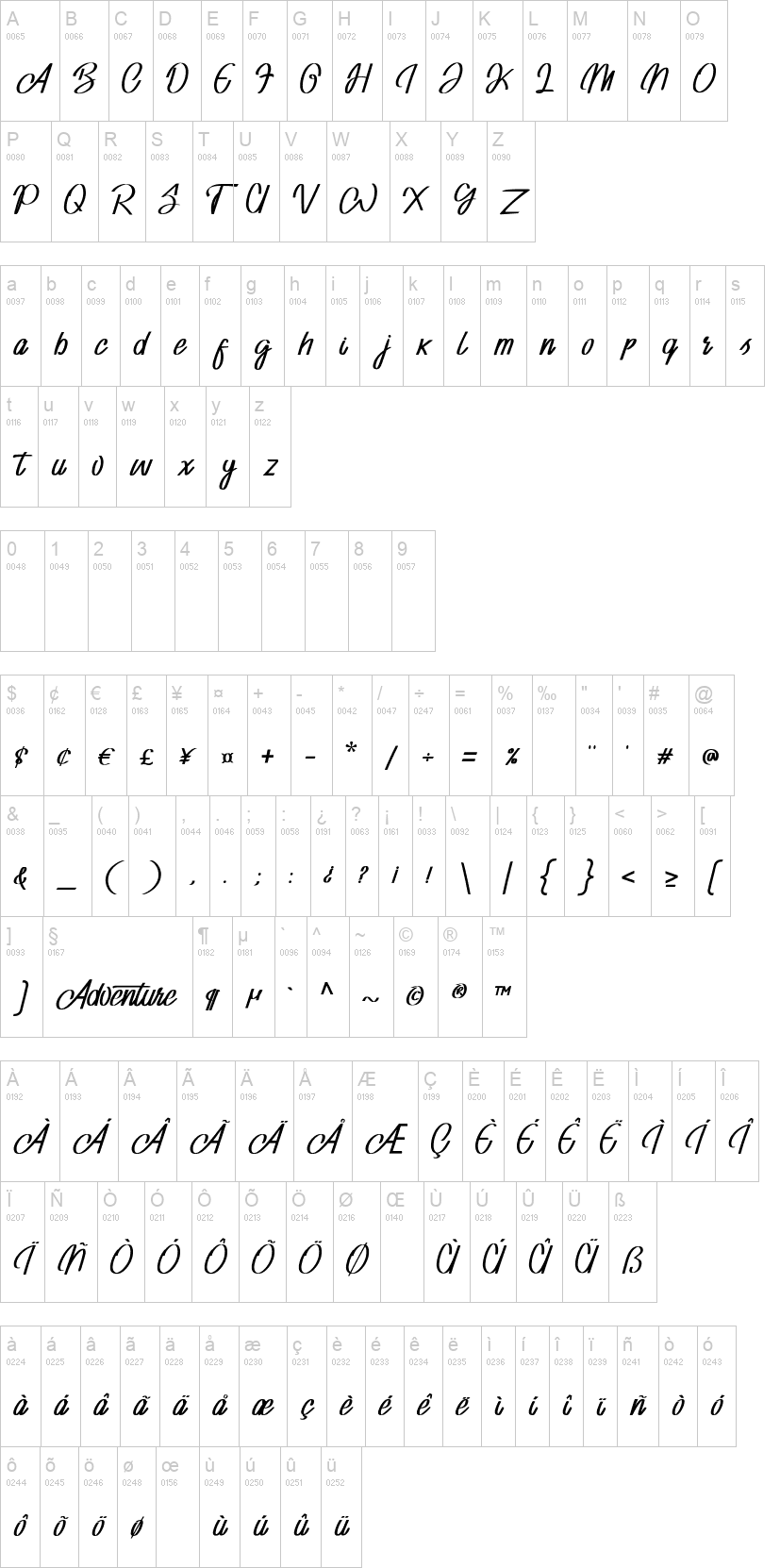 Adventure Font