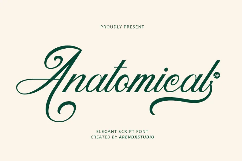 Anatomical Font