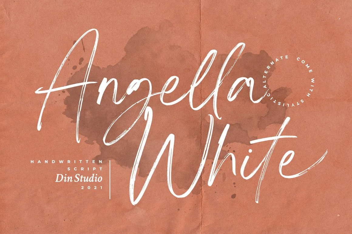 Angella White Font