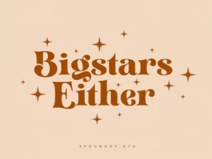 Bigstars Either Font