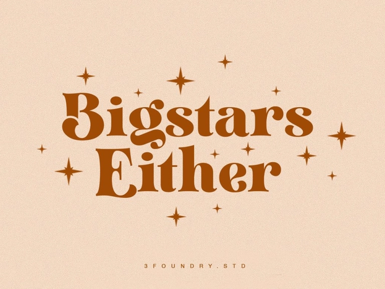 Bigstars Either Font