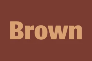 Brown Font