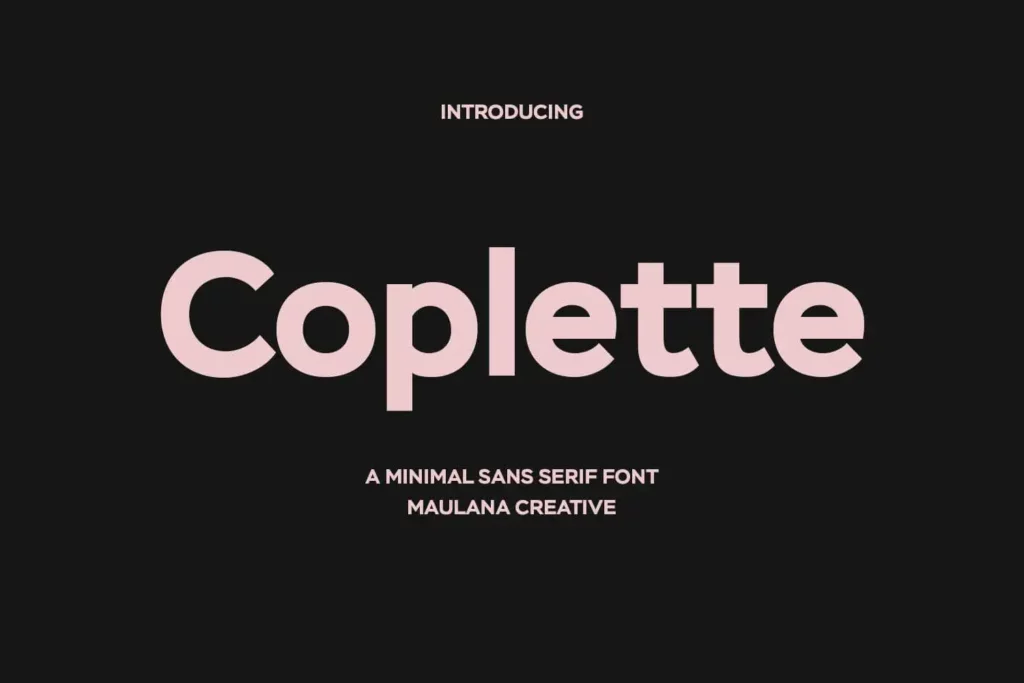 Coplette Font