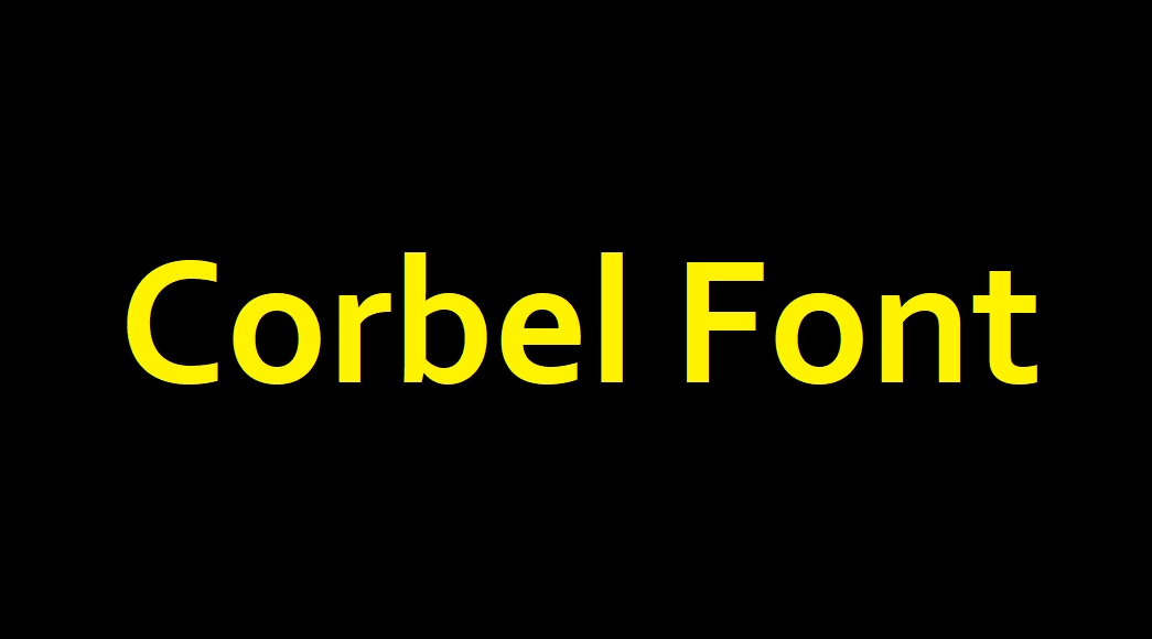 corbel font download free mac