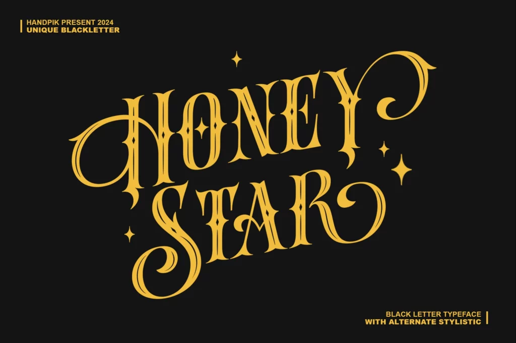 Honey Star Font