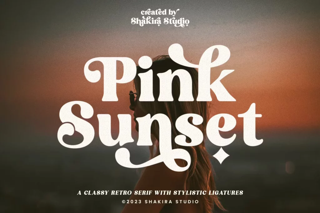 Pink Sunset Font