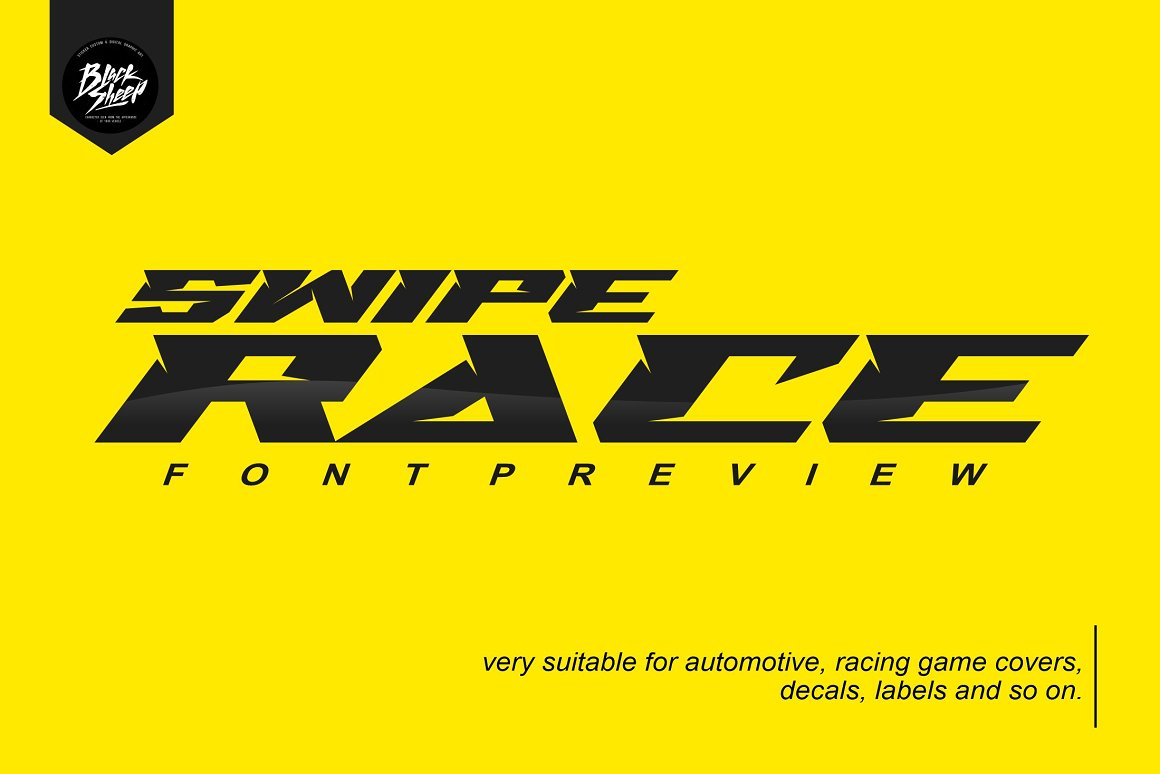 Swipe Race Font