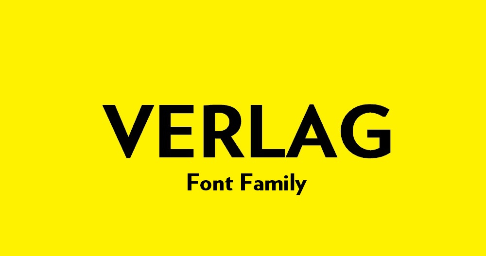 Verlag Font Family