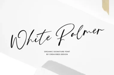 White Palmer Font