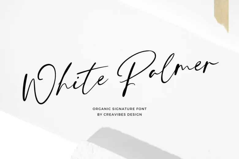 White Palmer Font